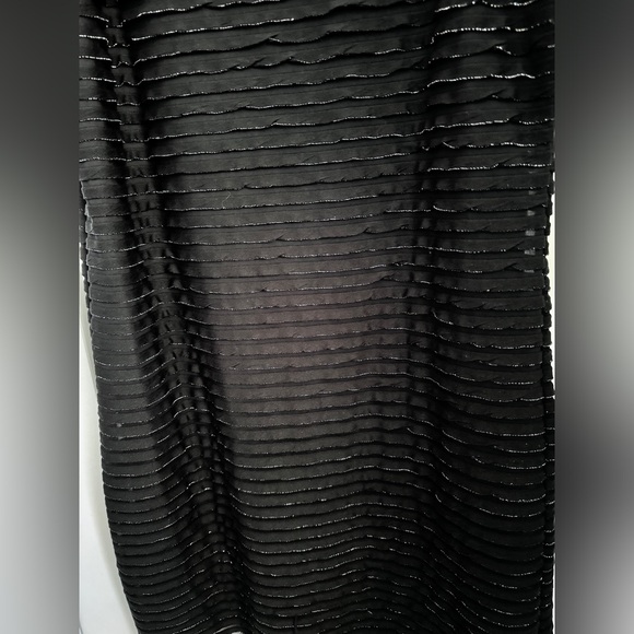 PETER NYGARD Swim coverup frilly sheath dress, beach dress sparkle ruffles L - Picture 8 of 9